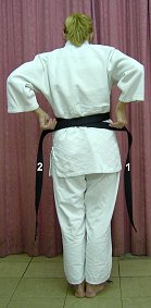 Nancy McClean shows "How To Tie Your Belt"